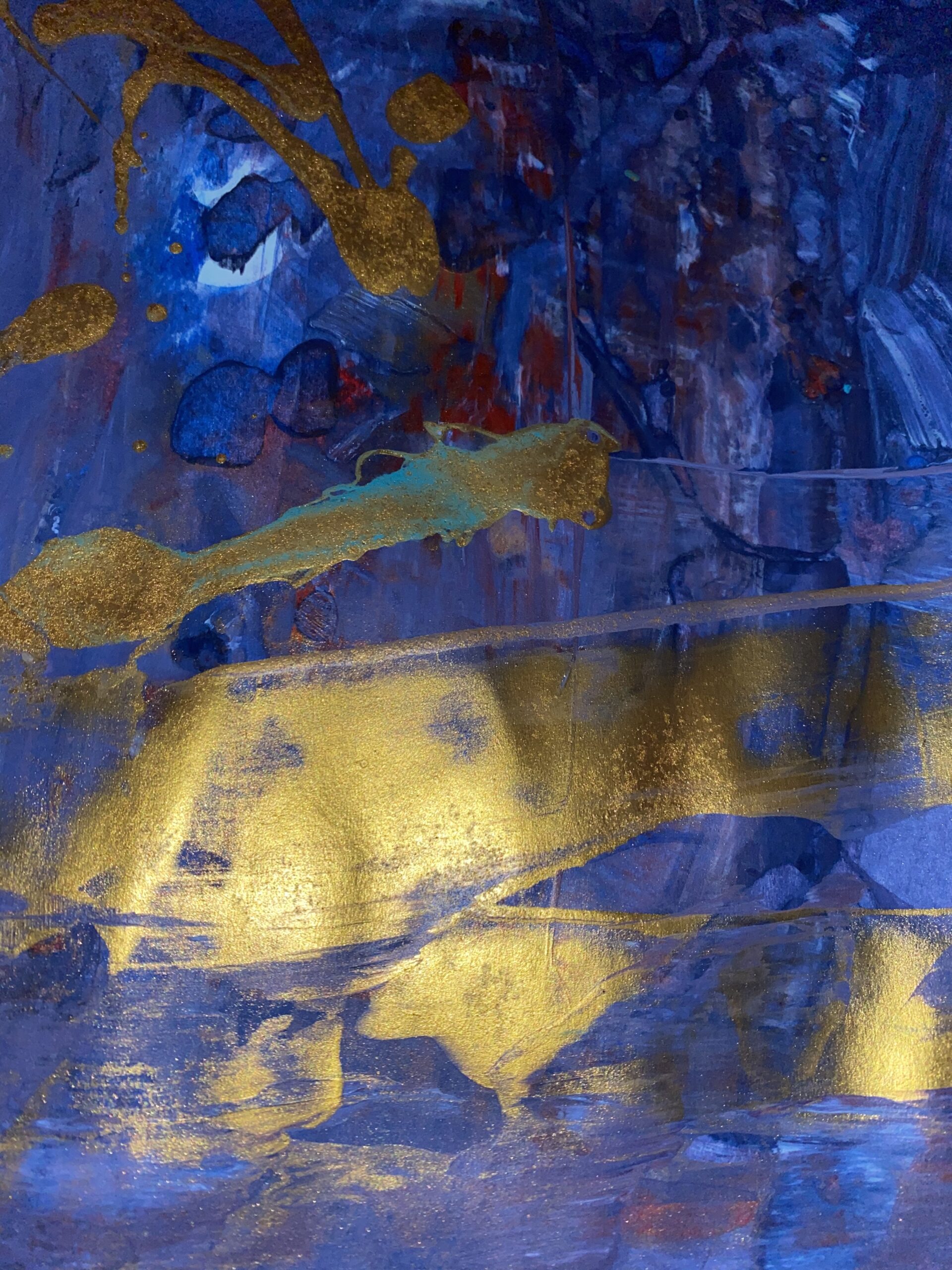Detail aus Vergessenheit | Acryl auf Karton | 42 x 29,7 cm
